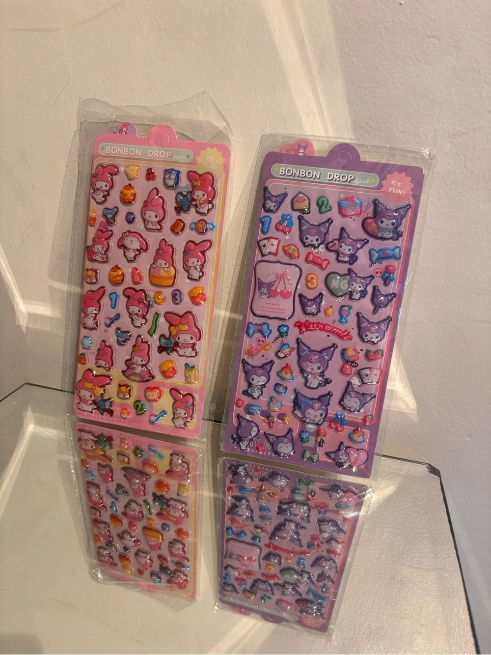 Hello kitty and friends puffy sticker bundle